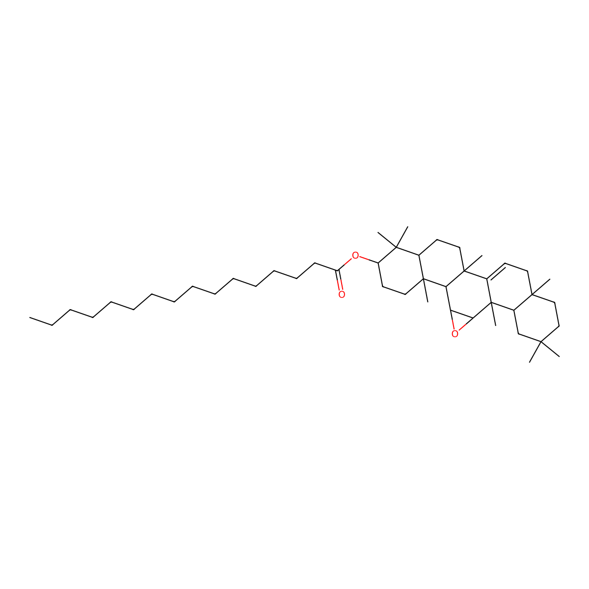 11alpha,12alpha-Oxidotaraxerol palmitate molecular structure, CAS 495389-95-2