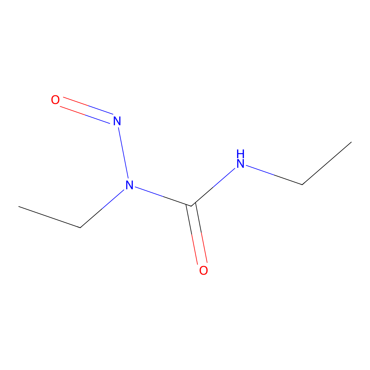 N,N'-Diethyl-N'-nitrosourea molecular structure, CAS 49540-32-1