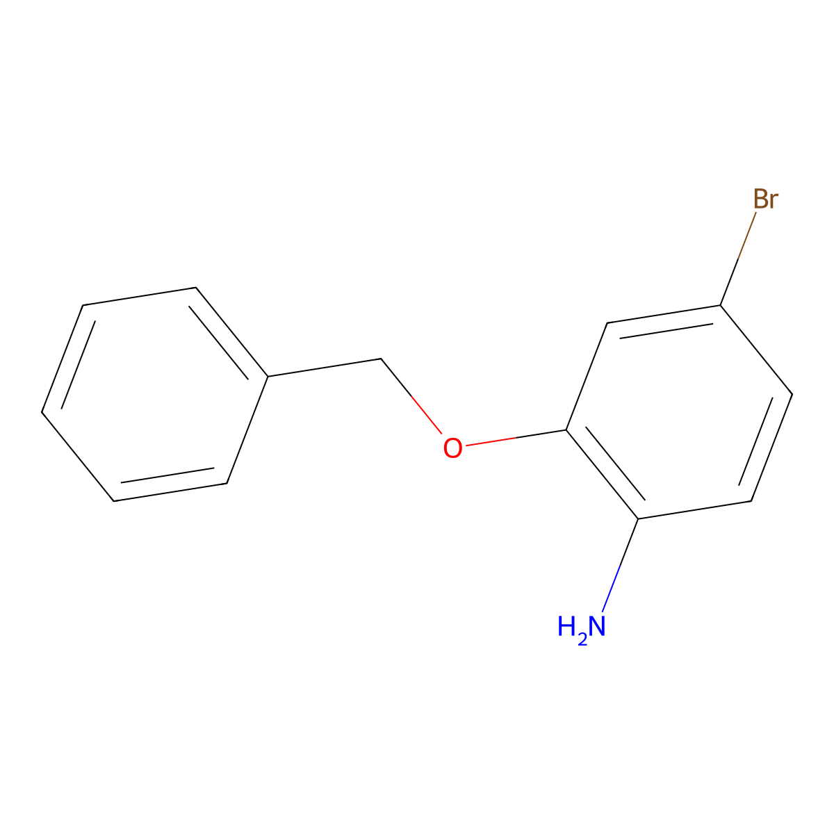 2-(Benzyloxy)-4-bromoaniline molecular structure, CAS 495406-90-1