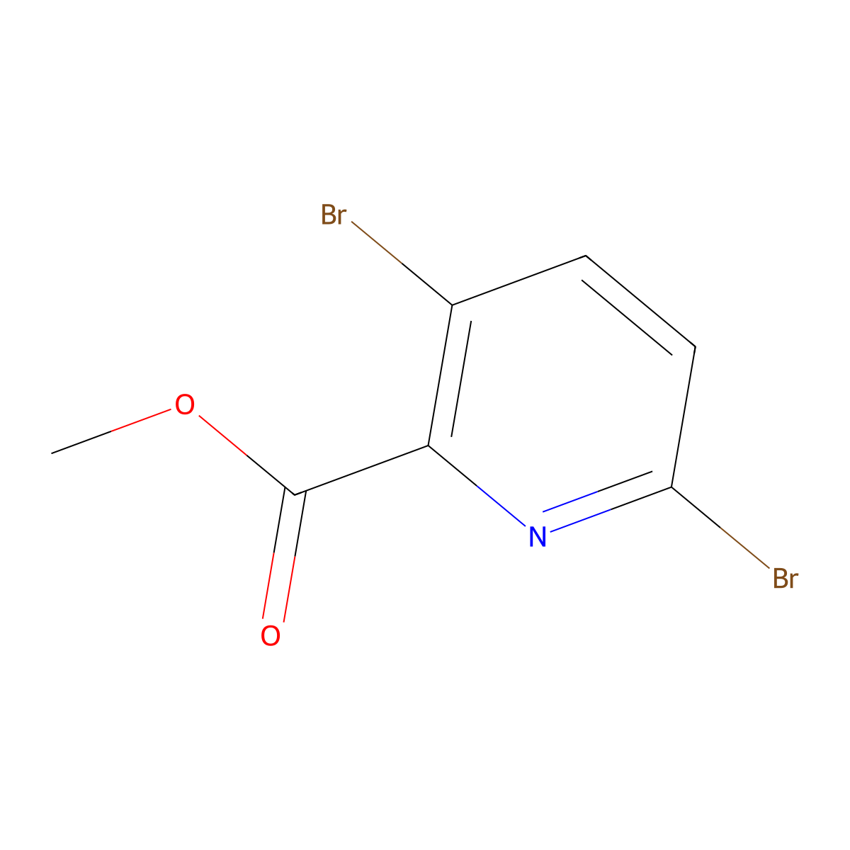 Methyl 3,6-dibromopicolinate molecular structure, CAS 495416-04-1