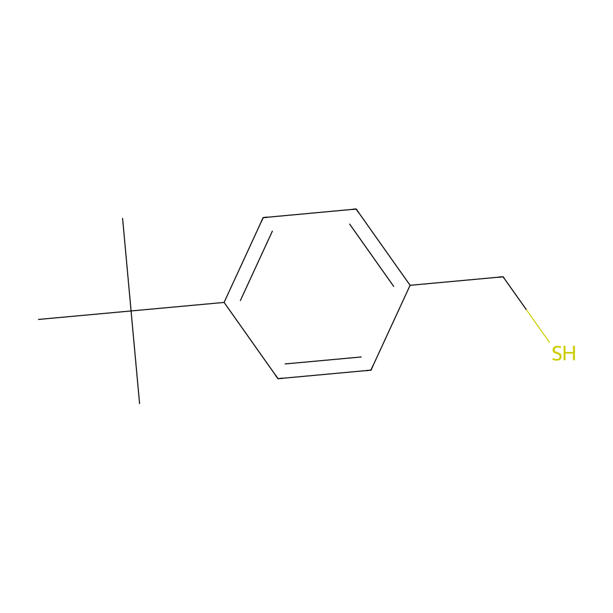 (4-Tert-butylphenyl)methanethiol molecular structure, CAS 49543-63-7