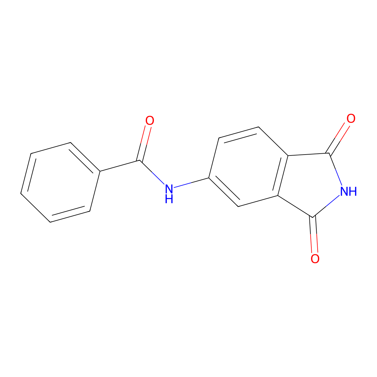 N-(1,3-dioxo-2,3-dihydro-1H-isoindol-5-yl)benzamide molecular structure, CAS 49545-91-7
