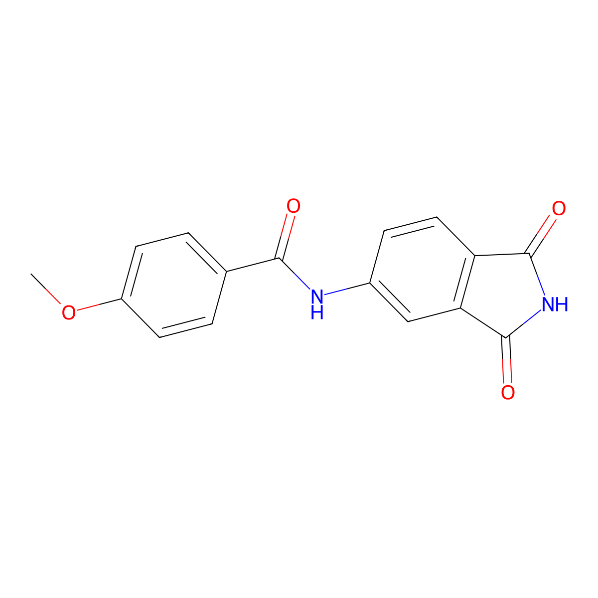 N-(1,3-dioxoisoindol-5-yl)-4-methoxybenzamide molecular structure, CAS 49545-94-0