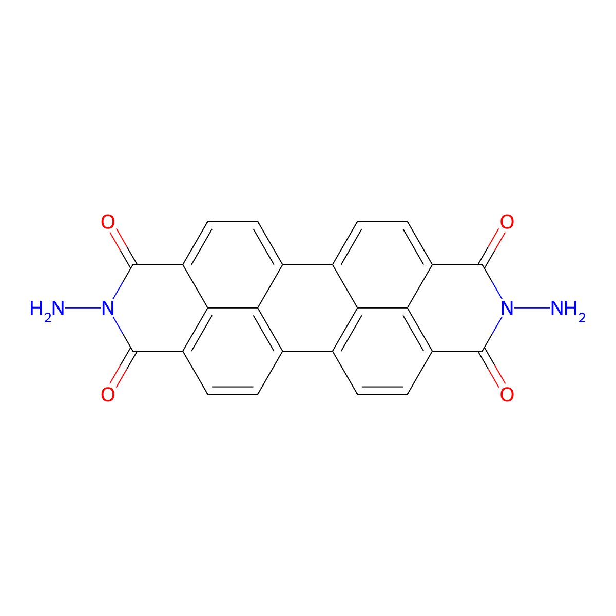 2,9-Diaminoanthra[2,1,9-def:6,5,10-d'e'f']diisoquinoline-1,3,8,10(2H,9H)-tetraone molecular structure, CAS 49546-23-8