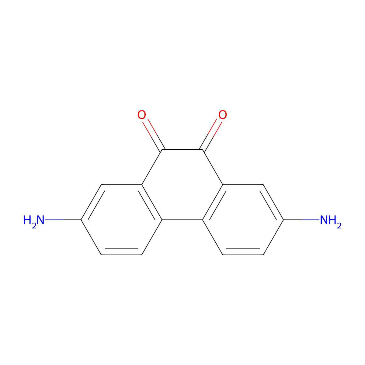 2,7-Diamino-phenanthrene-9,10-dione molecular structure, CAS 49546-41-0