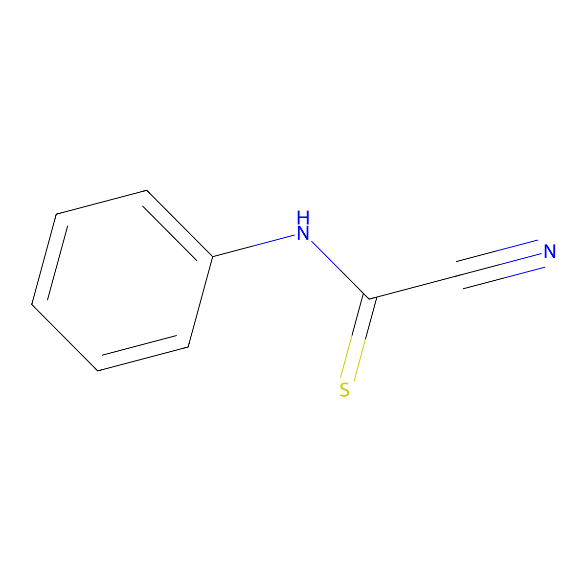 1-Cyanothioformanilide molecular structure, CAS 4955-82-2