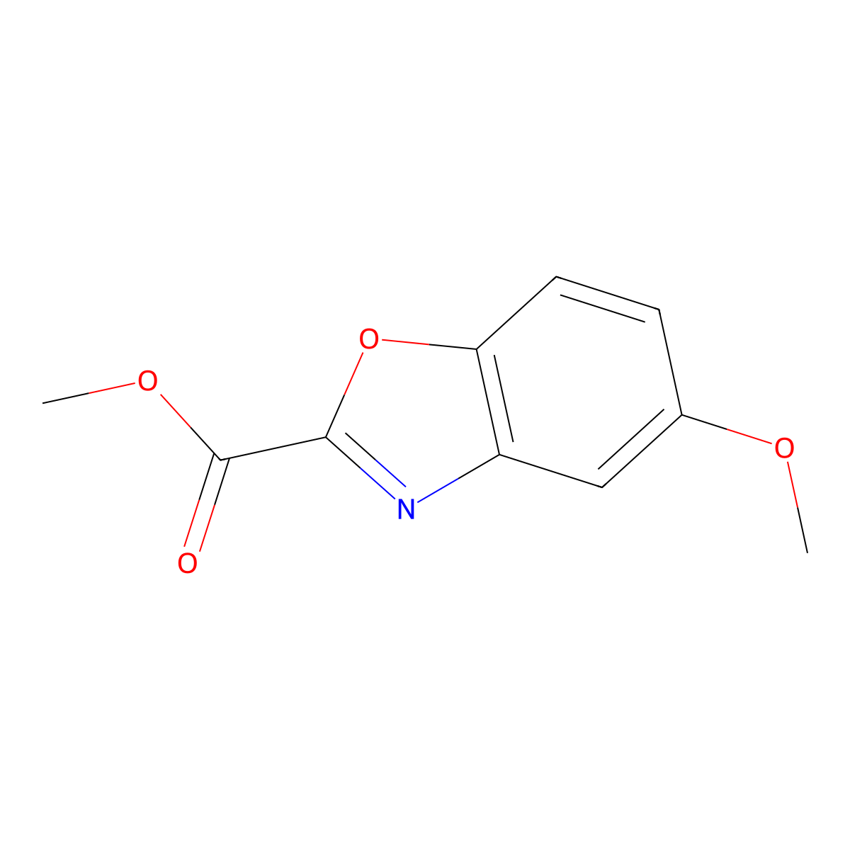 Methyl 5-methoxybenzo[d]oxazole-2-carboxylate molecular structure, CAS 49559-57-1