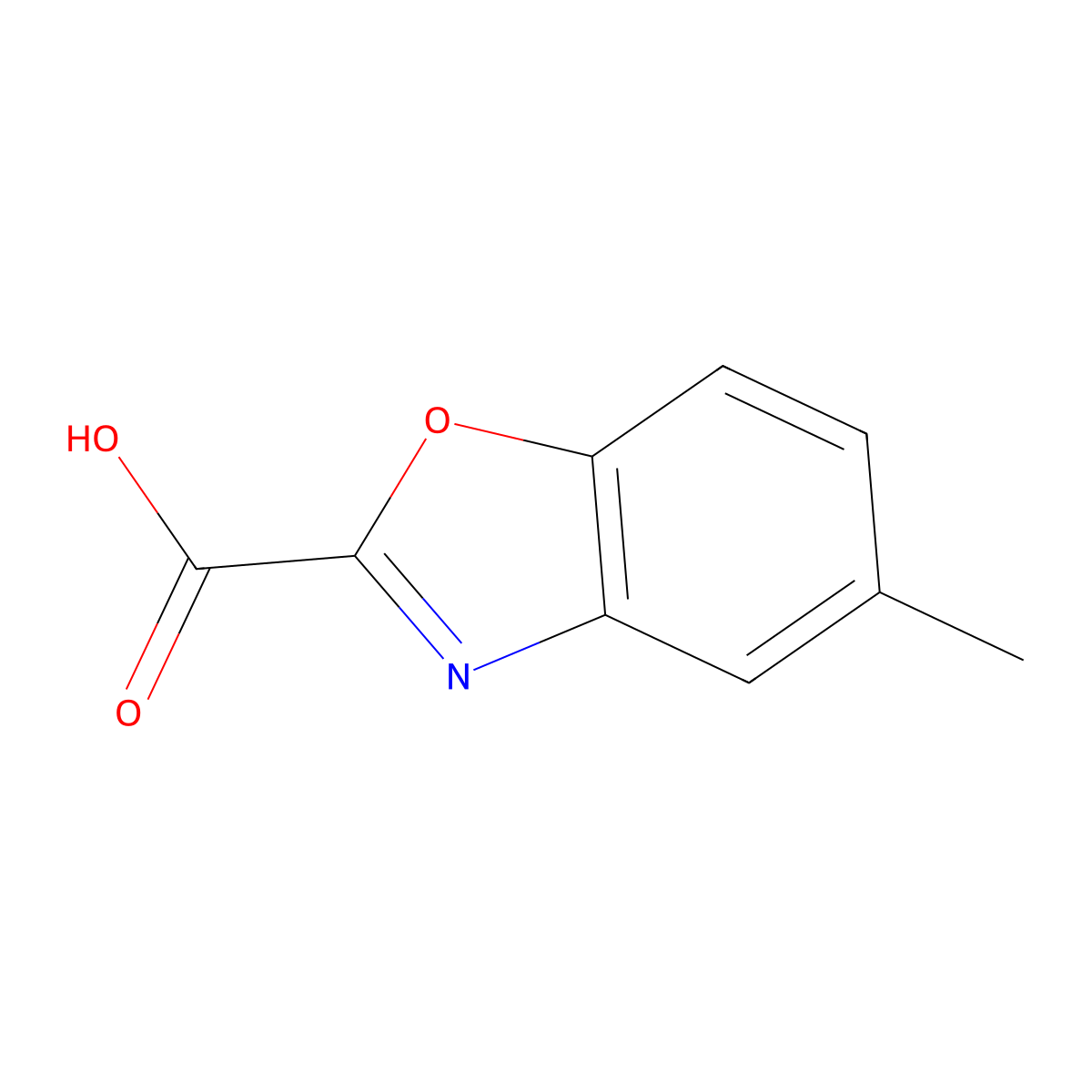 5-Methylbenzo[D]oxazole-2-carboxylic acid molecular structure, CAS 49559-66-2