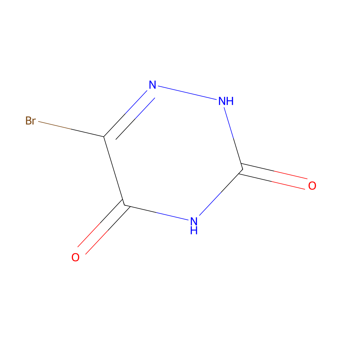 6-Bromo-1,2,4-triazine-3,5(2H,4H)-dione molecular structure, CAS 4956-05-2