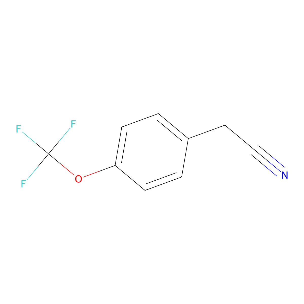 4-(Trifluoromethoxy)phenylacetonitrile molecular structure, CAS 49561-96-8