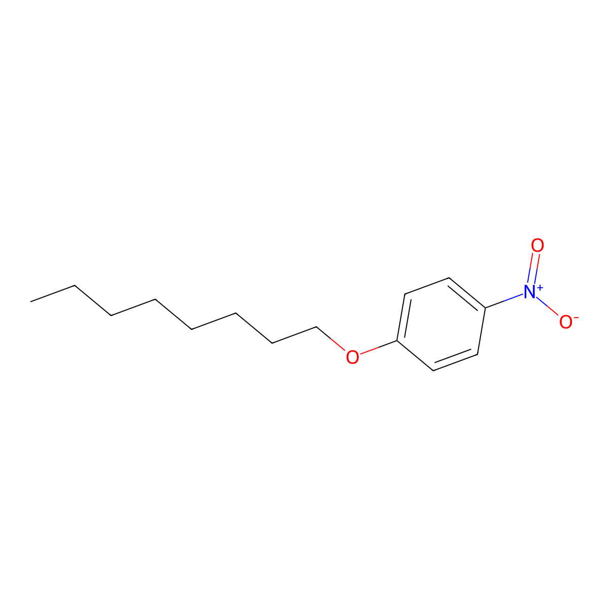 1-Nitro-4-(octyloxy)benzene molecular structure, CAS 49562-76-7