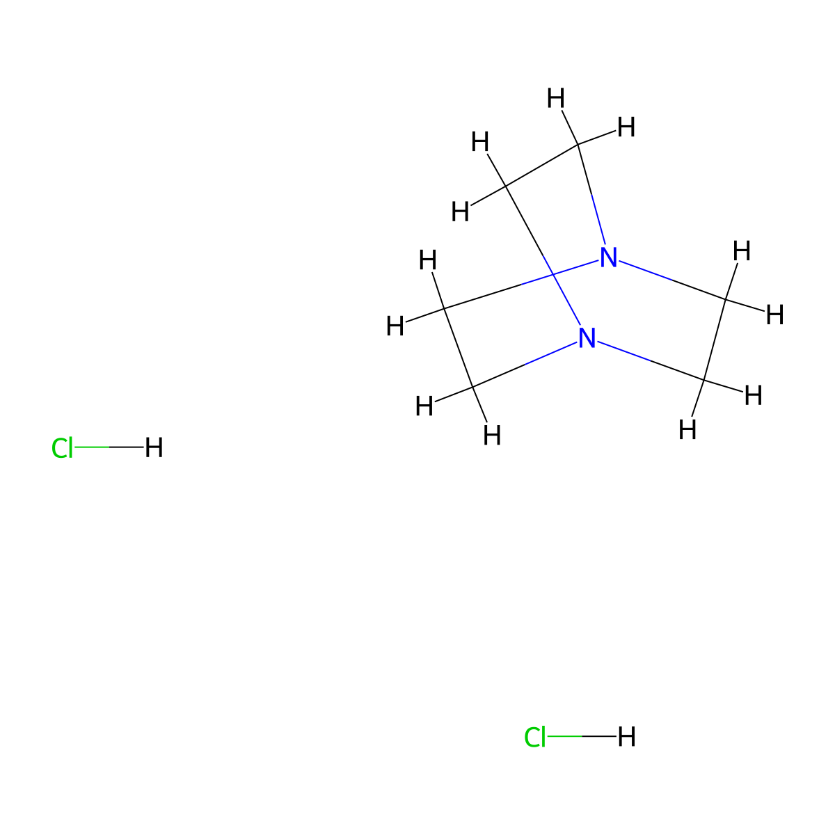 1,4-Diazabicyclo(2.2.2)octane Dihydrochloride molecular structure, CAS 49563-87-3