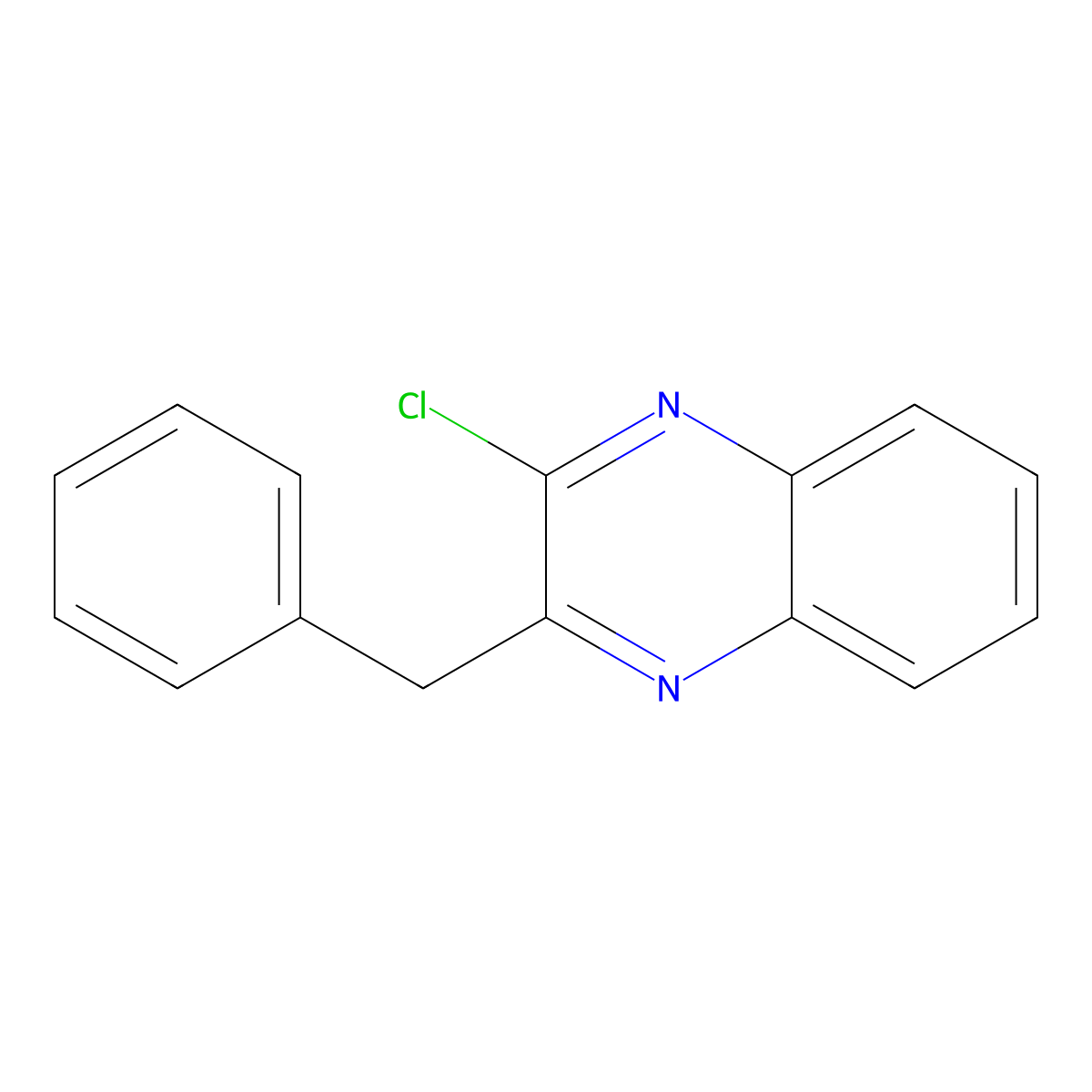 2-Benzyl-3-chloroquinoxaline molecular structure, CAS 49568-78-7