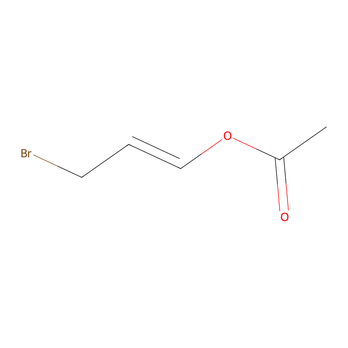 3-Bromoprop-1-en-1-yl acetate molecular structure, CAS 4957-34-0