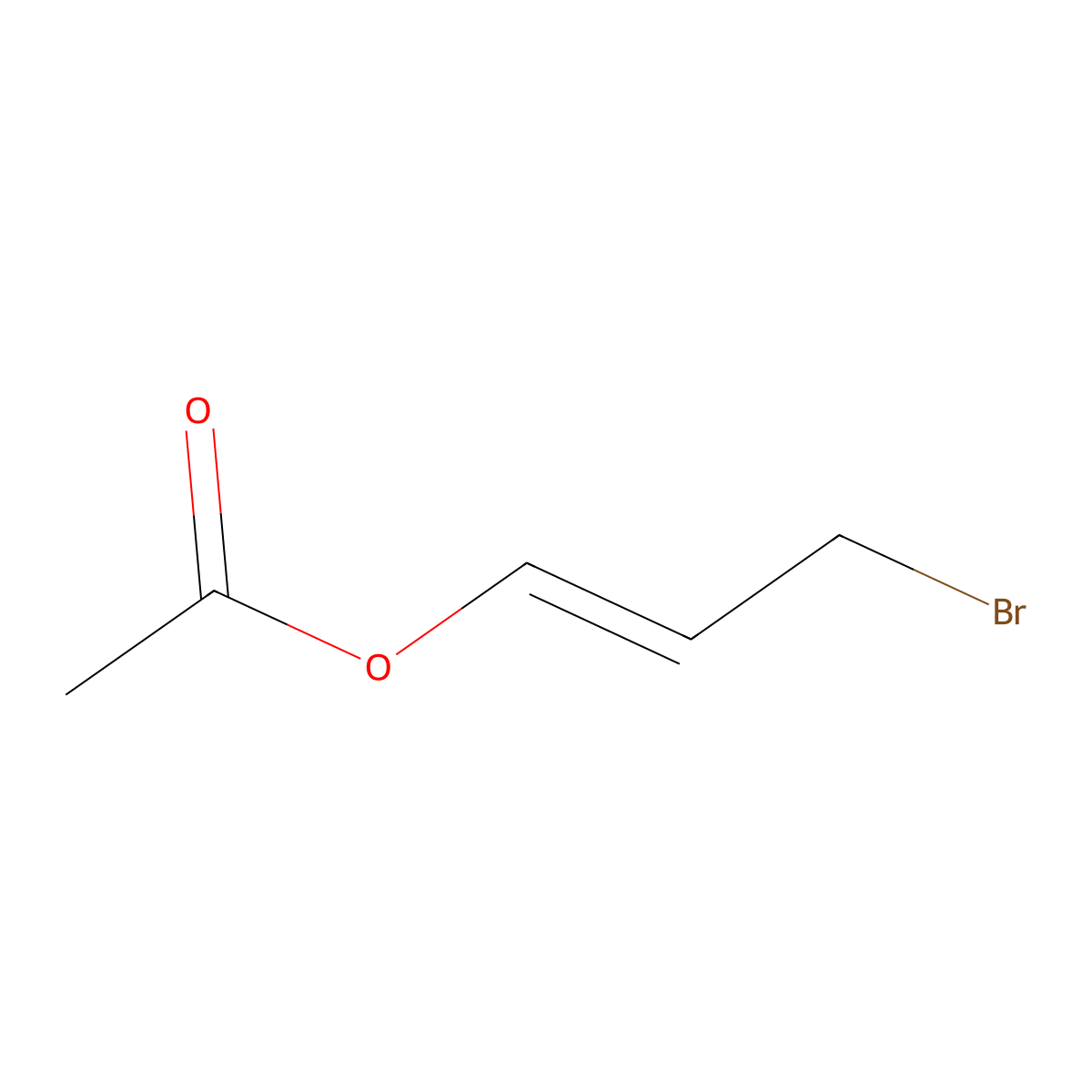 3-Bromoprop-1-en-1-yl acetate molecular structure, CAS 4957-34-0