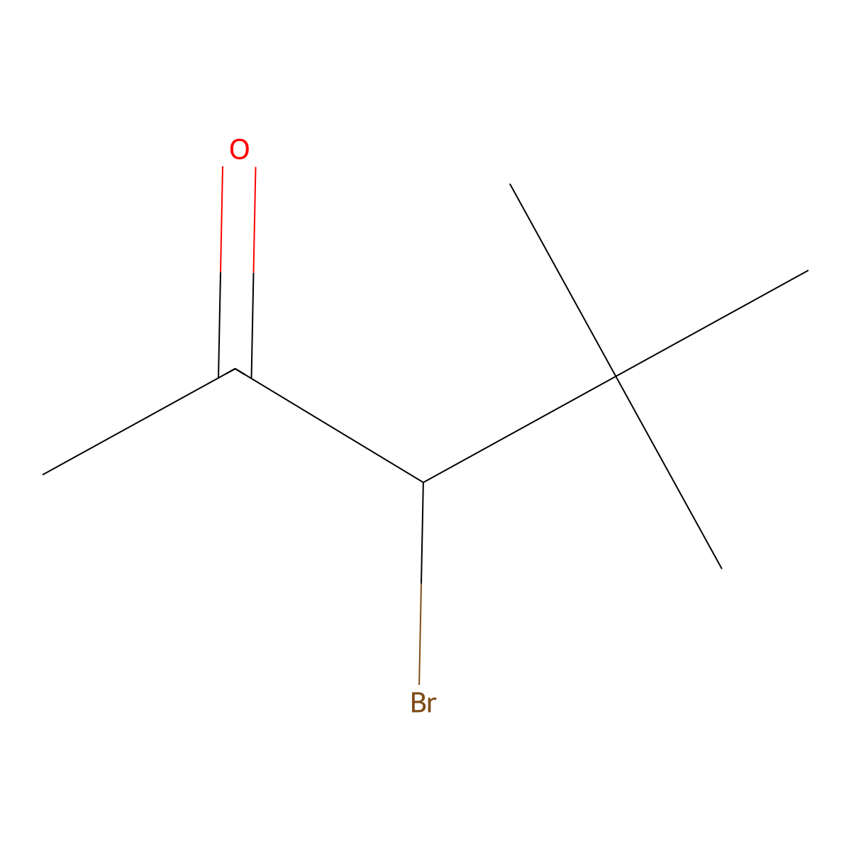 3-Bromo-4,4-dimethylpentan-2-one molecular structure, CAS 4957-78-2