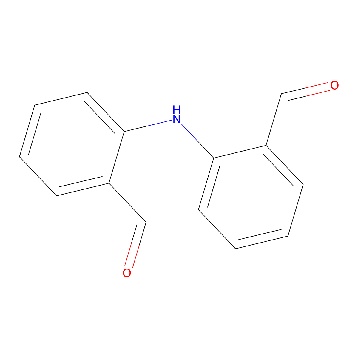 Benzaldehyde, 2,2'-iminobis- molecular structure, CAS 49579-63-7