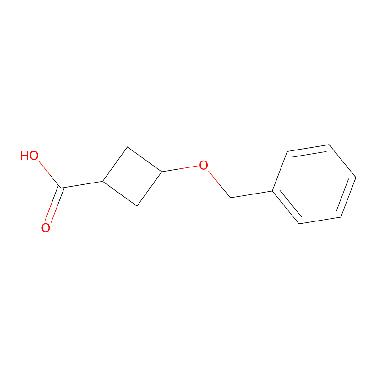 3-(Benzyloxy)cyclobutane-1-carboxylic acid molecular structure, CAS 4958-02-5