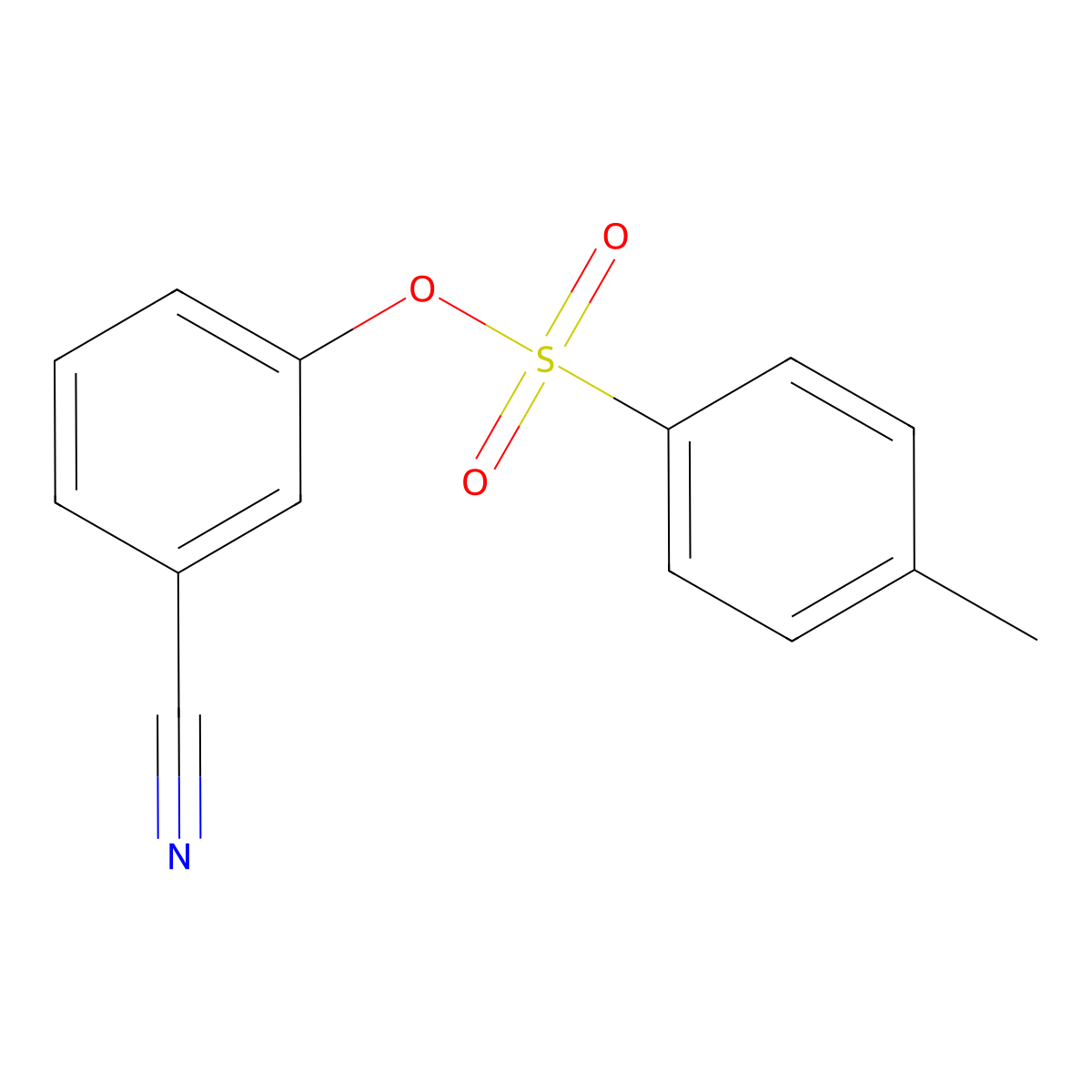 3-Cyanophenyl 4-methylbenzene-1-sulfonate molecular structure, CAS 49584-07-8