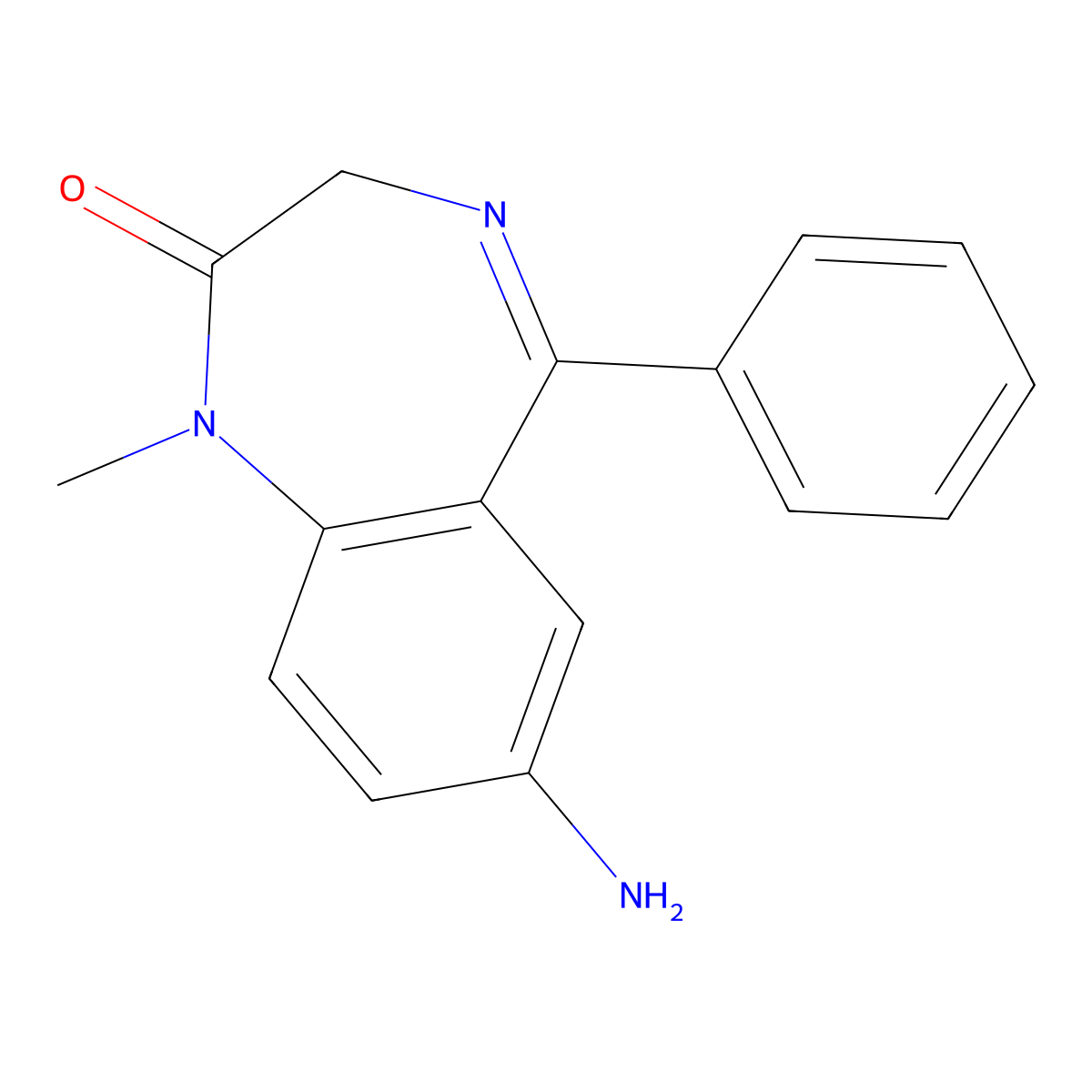 7-Aminonimetazepam molecular structure, CAS 4959-16-4