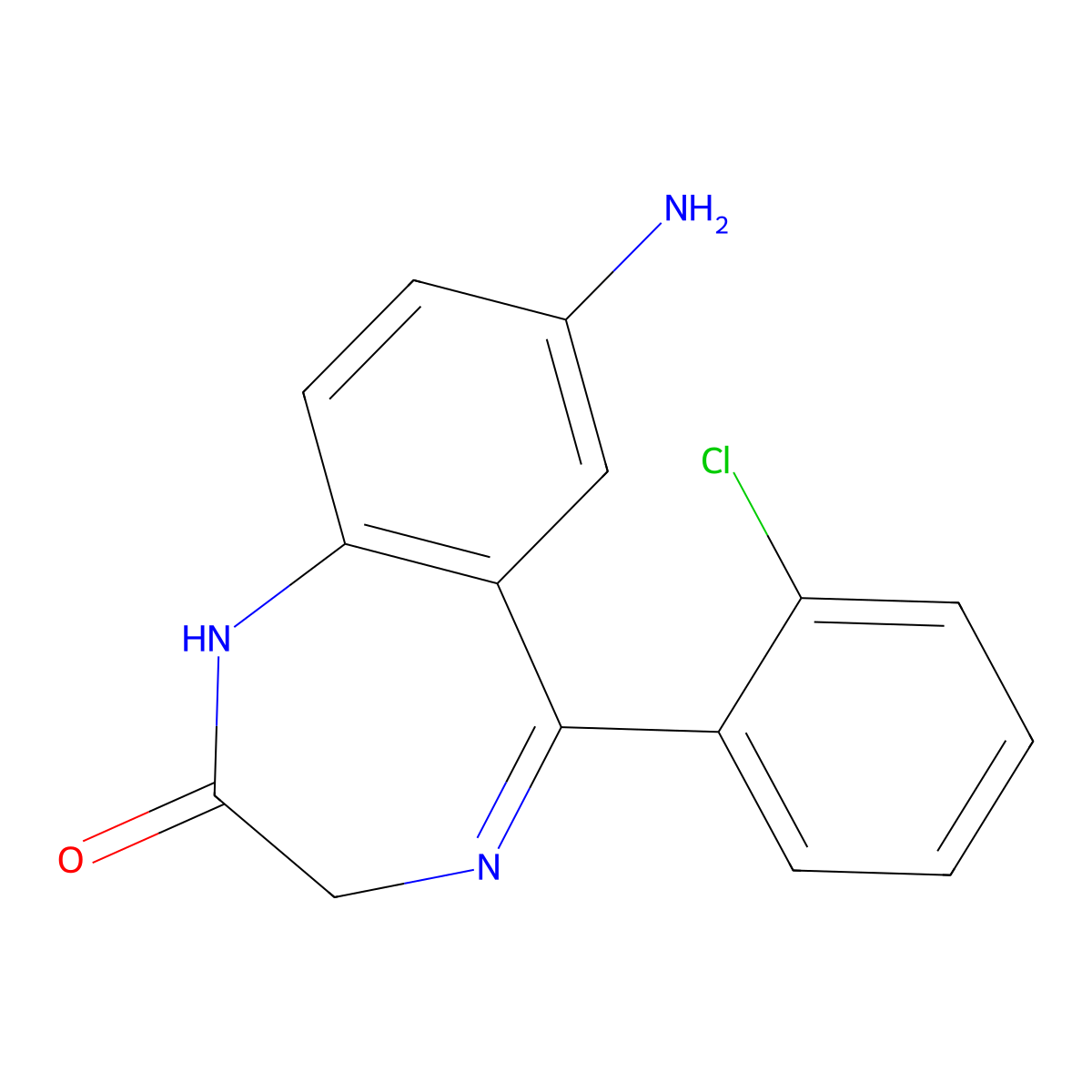 7-Aminoclonazepam molecular structure, CAS 4959-17-5