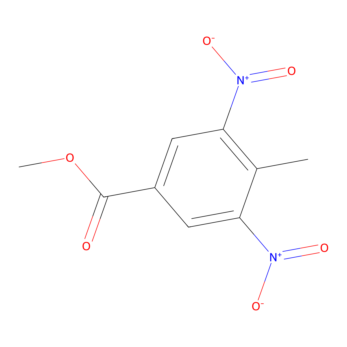 Methyl 4-methyl-3,5-dinitrobenzoate molecular structure, CAS 49592-71-4