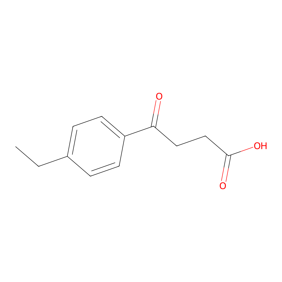 4-(4-Ethylphenyl)-4-oxobutanoic acid molecular structure, CAS 49594-75-4