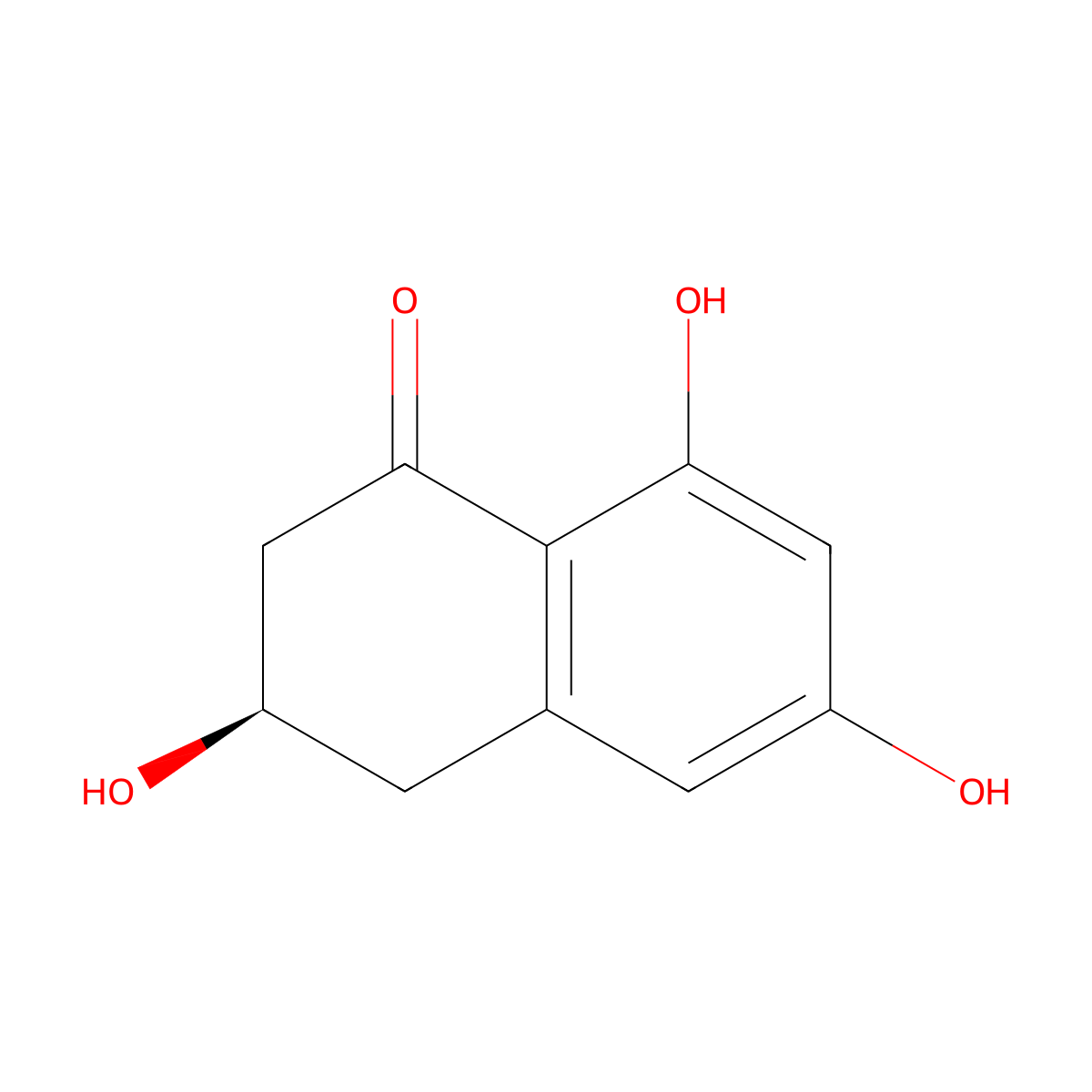 Scytalone molecular structure, CAS 49598-85-8