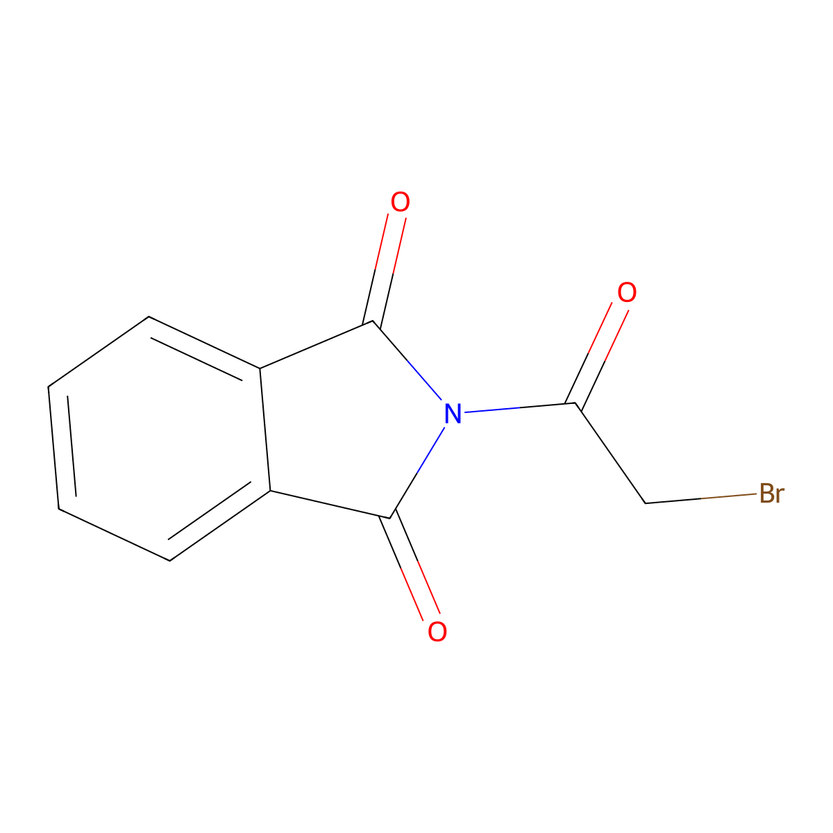 2-(2-Bromoacetyl)isoindoline-1,3-dione molecular structure, CAS 49599-17-9