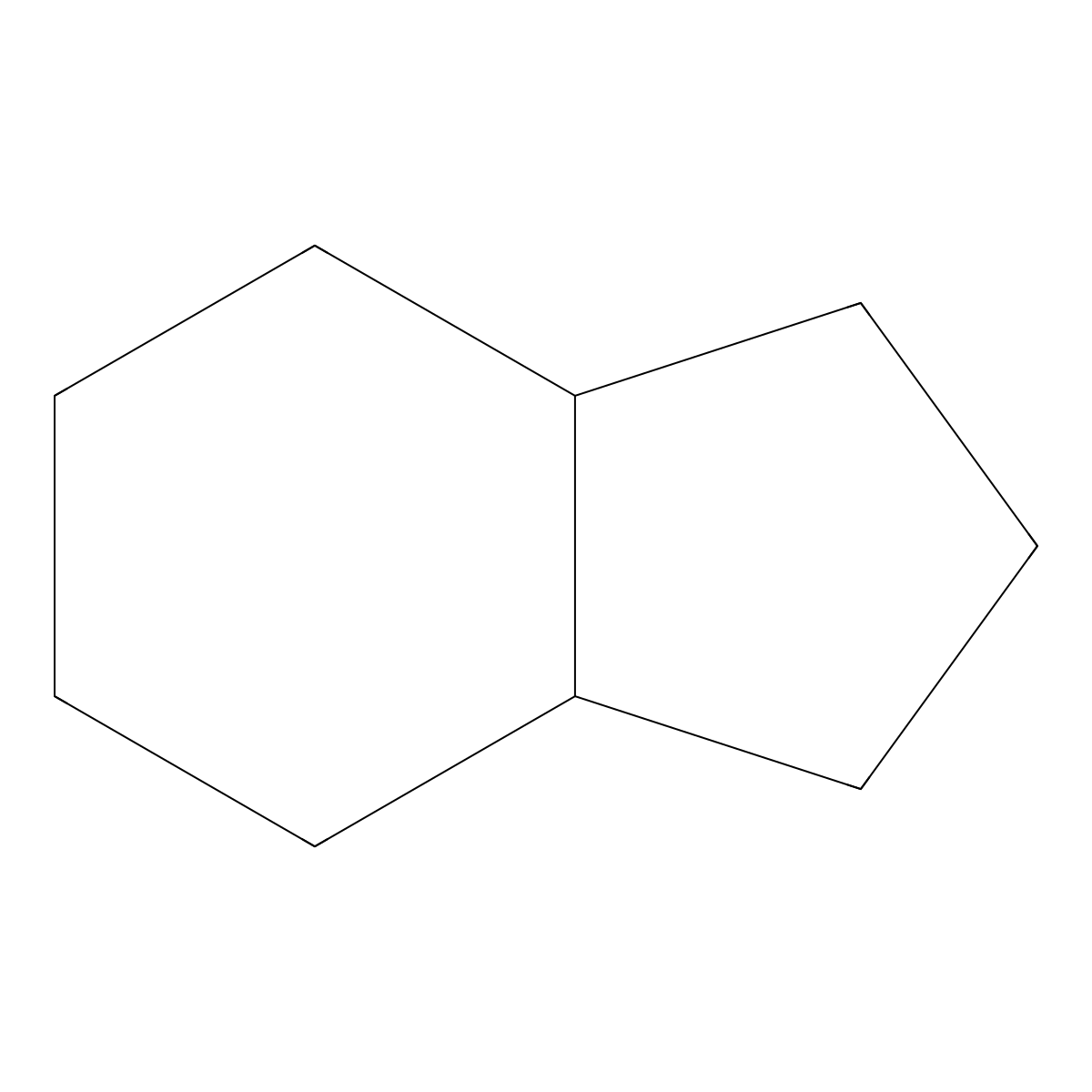 Hydrindane molecular structure, CAS 496-10-6