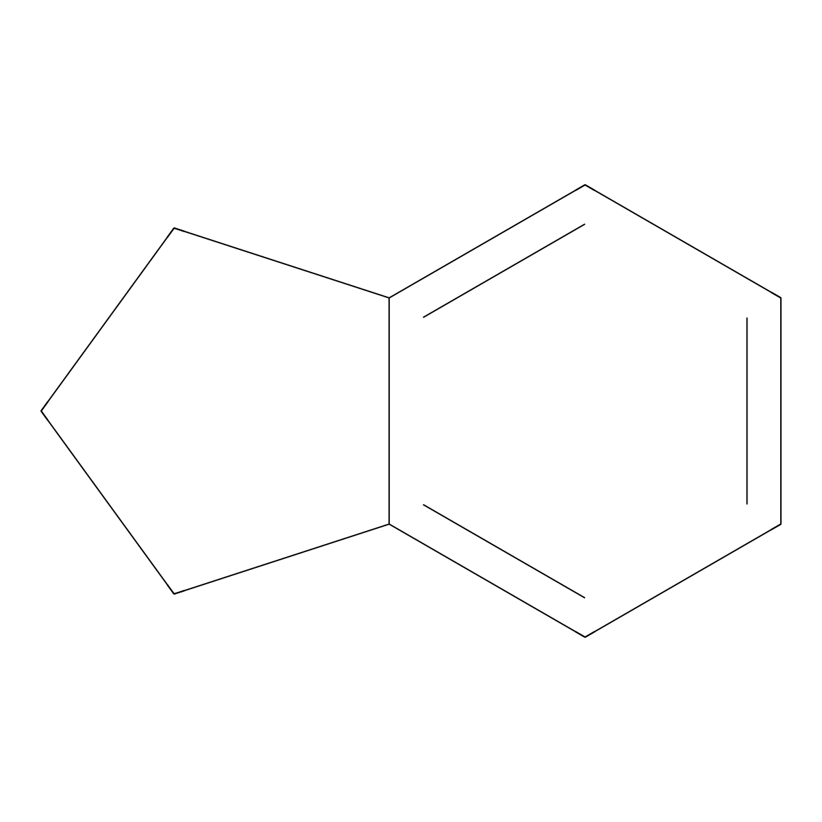 Indane molecular structure, CAS 496-11-7