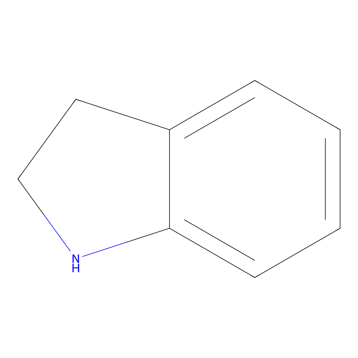 Indoline molecular structure, CAS 496-15-1