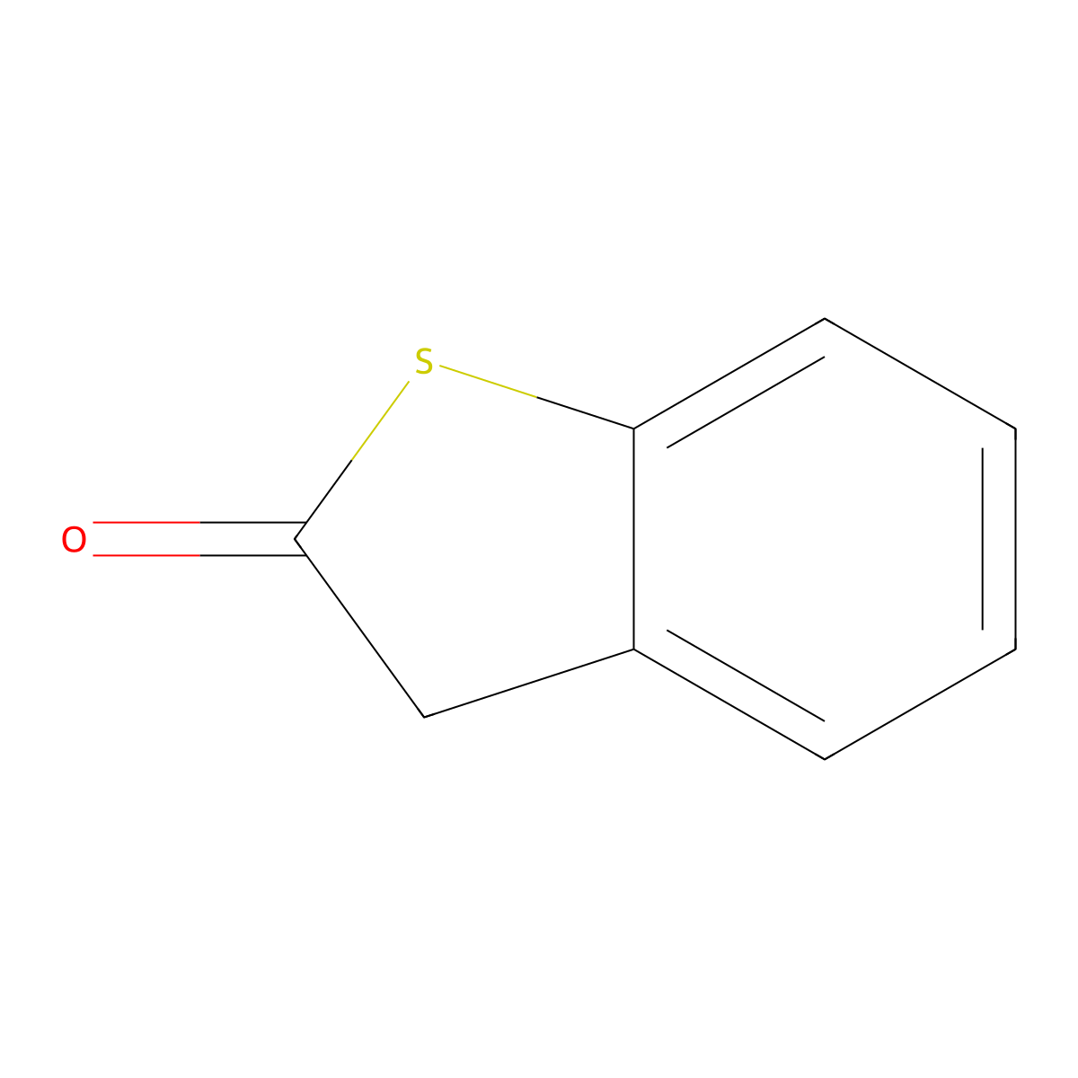 Benzo[b]thiophen-2(3H)-one molecular structure, CAS 496-31-1