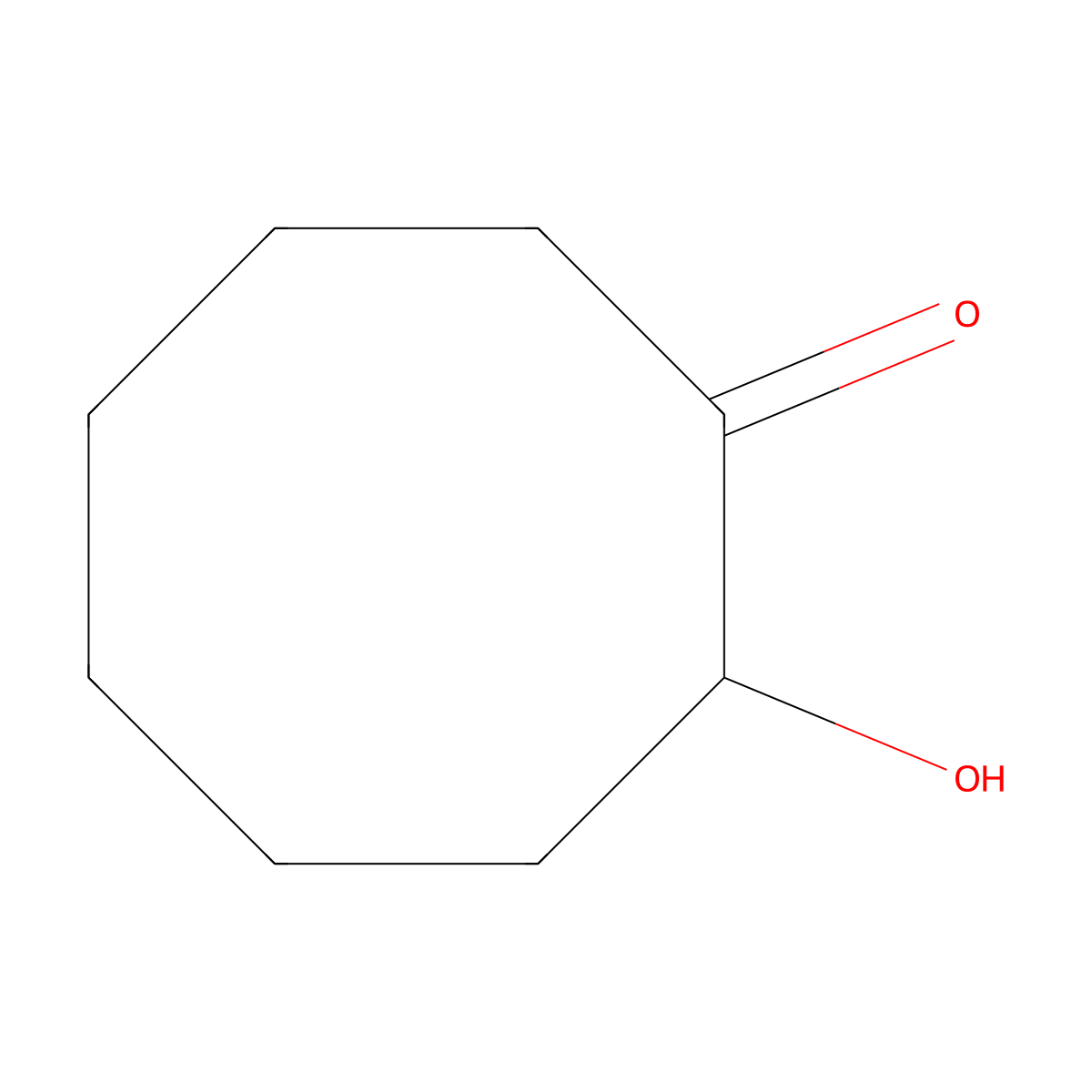 2-Hydroxycyclooctanone molecular structure, CAS 496-82-2