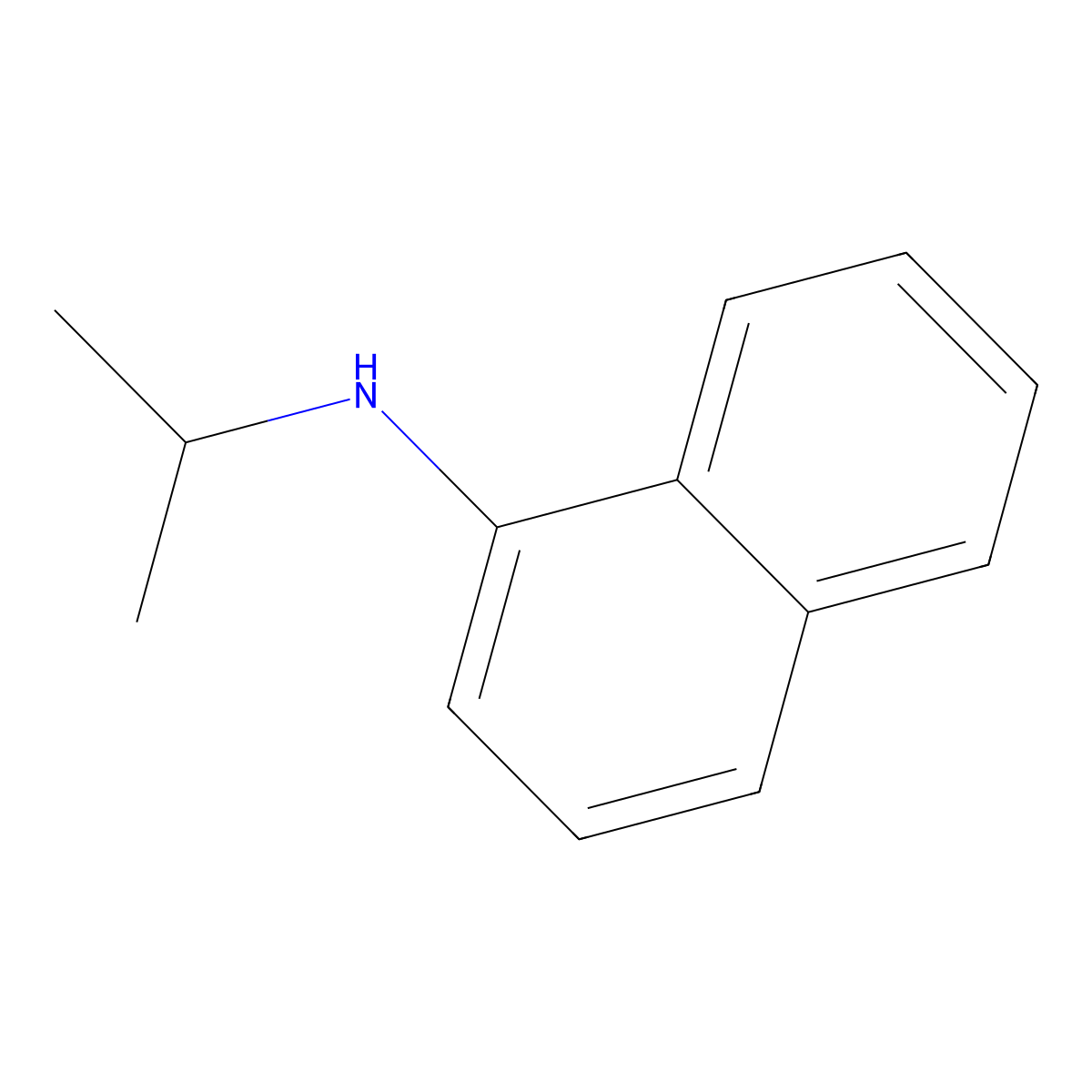 N-(Propan-2-YL)naphthalen-1-amine molecular structure, CAS 4960-23-0
