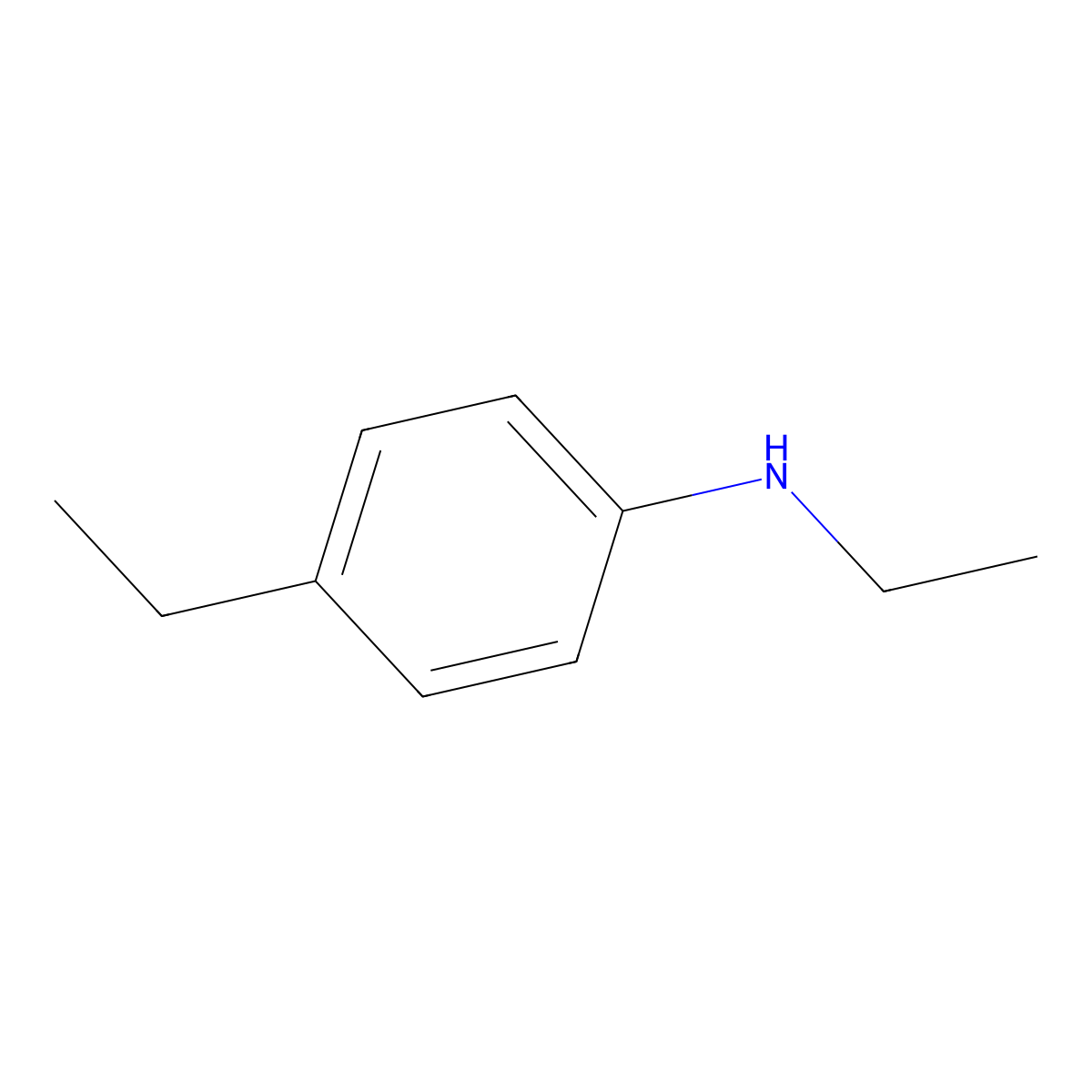 N-ethyl-p-Ethylaniline molecular structure, CAS 4960-26-3