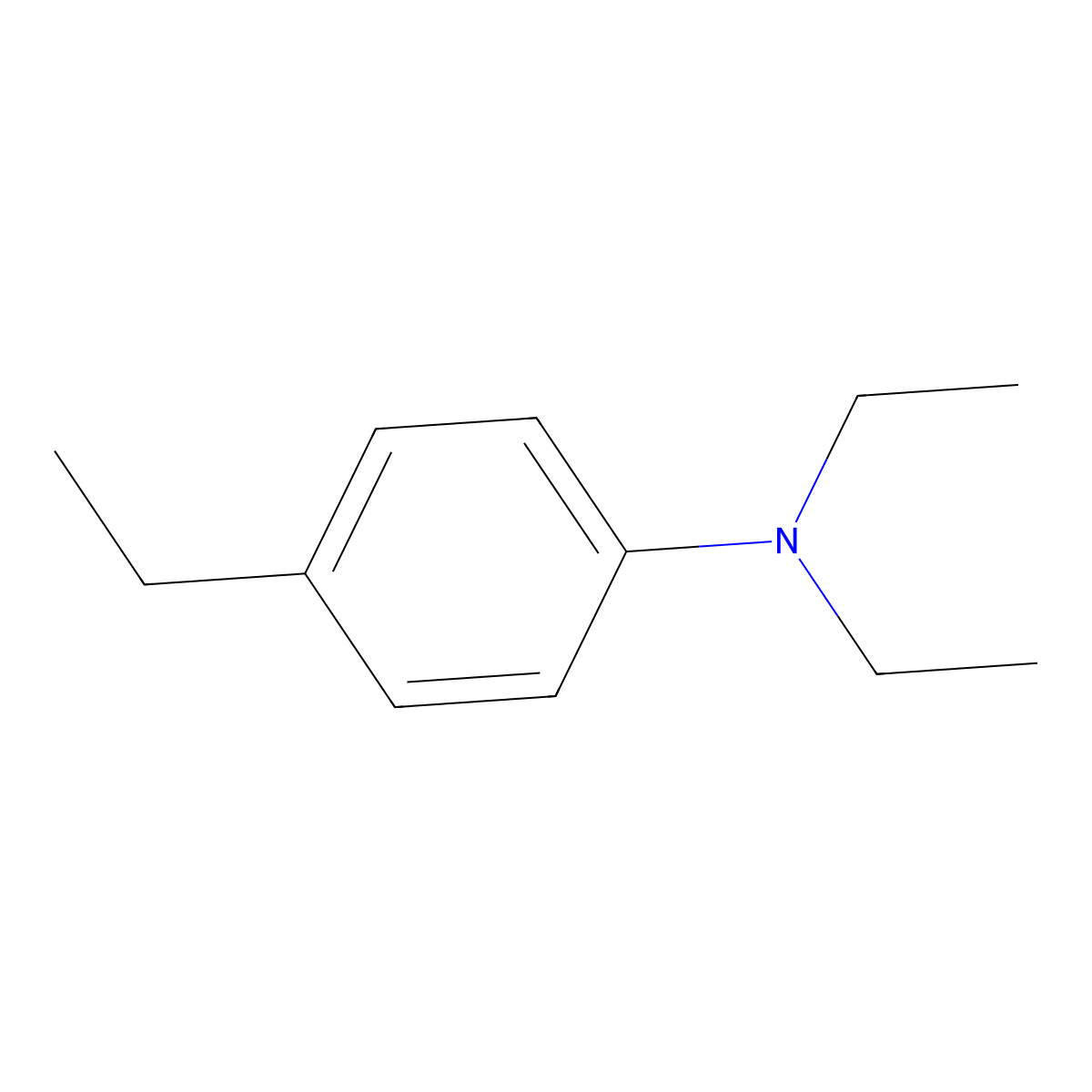 N,N-diethyl-p-ethylaniline molecular structure, CAS 4960-27-4