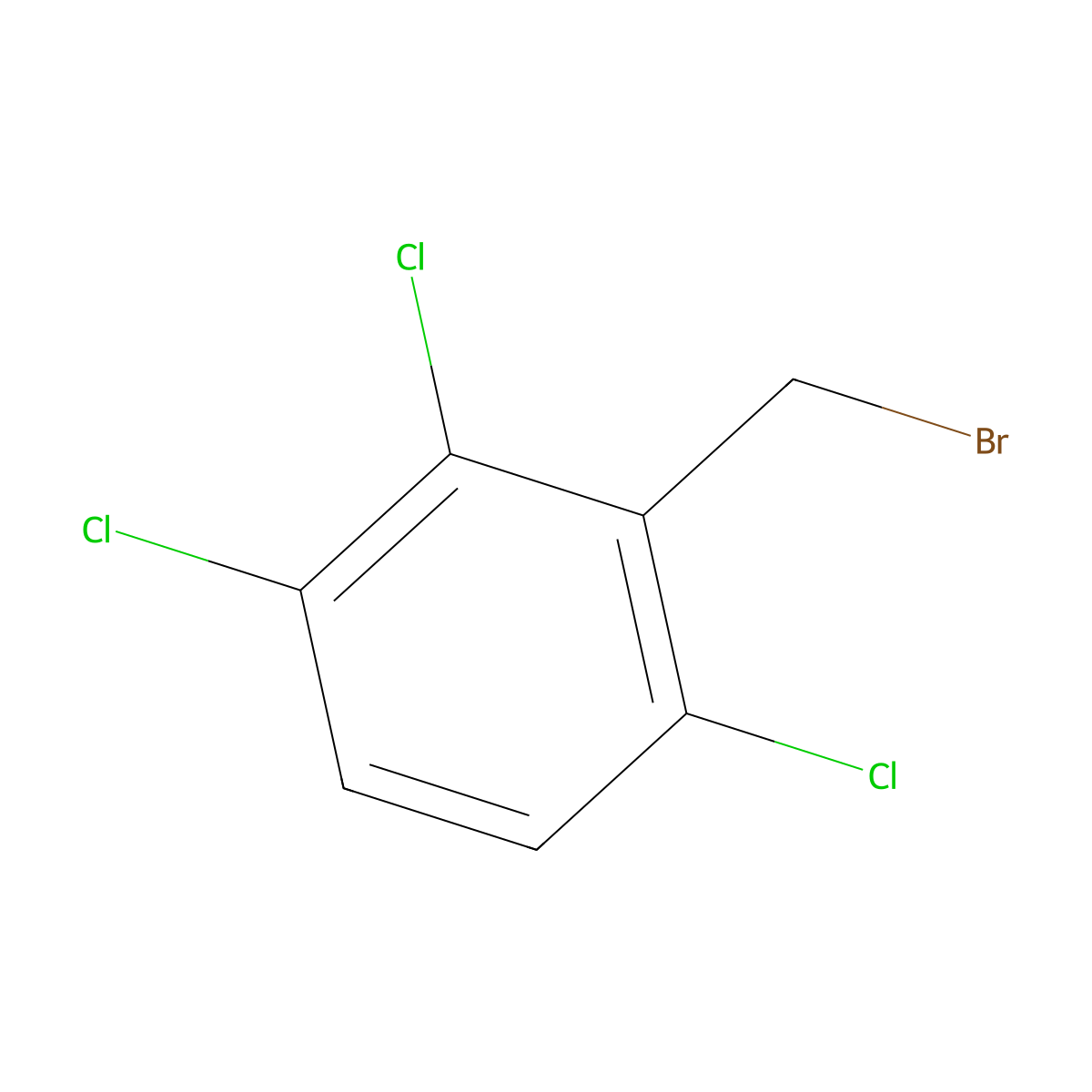 2-(Bromomethyl)-1,3,4-trichlorobenzene molecular structure, CAS 4960-48-9