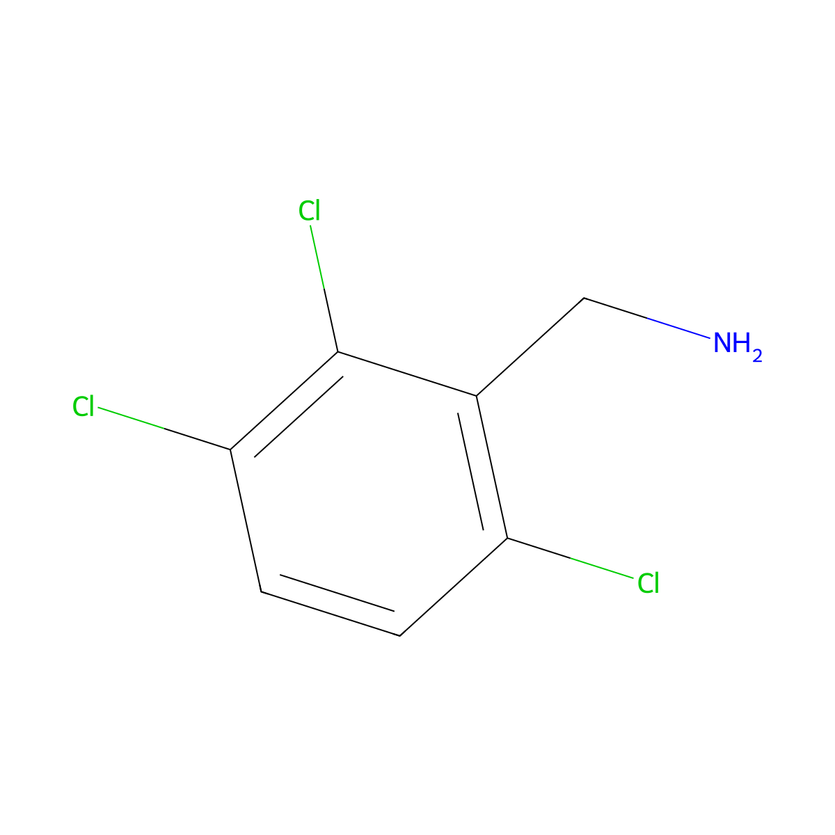 (2,3,6-Trichlorophenyl)methanamine molecular structure, CAS 4960-49-0