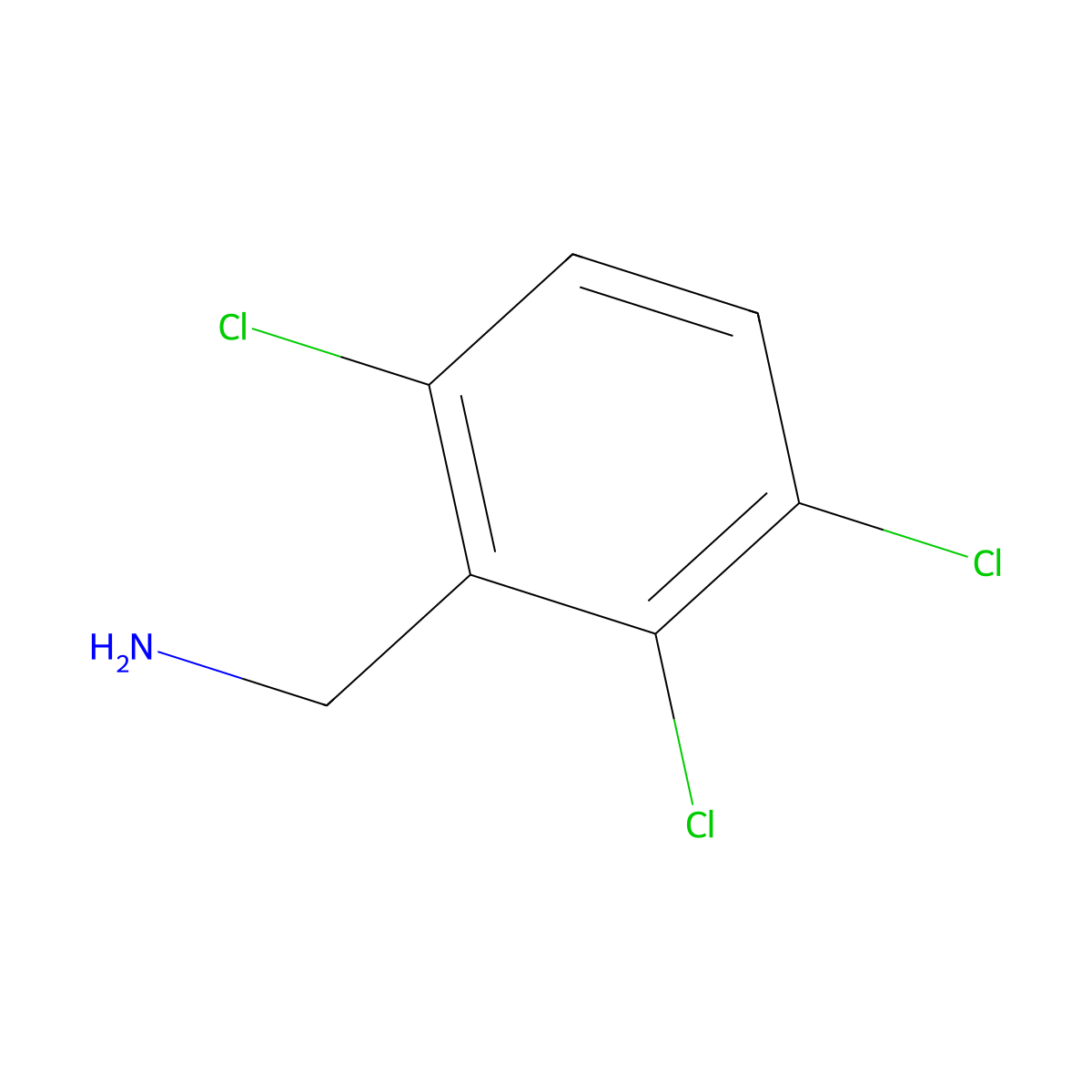 (2,3,6-Trichlorophenyl)methanamine molecular structure, CAS 4960-49-0