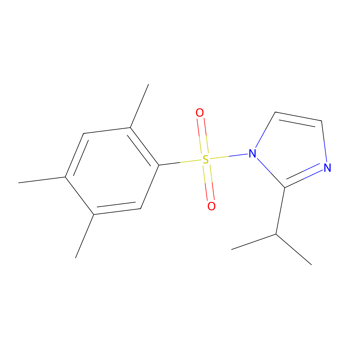 2-(Methylethyl)-1-[(2,4,5-trimethylphenyl)sulfonyl]imidazole molecular structure, CAS 496014-81-4