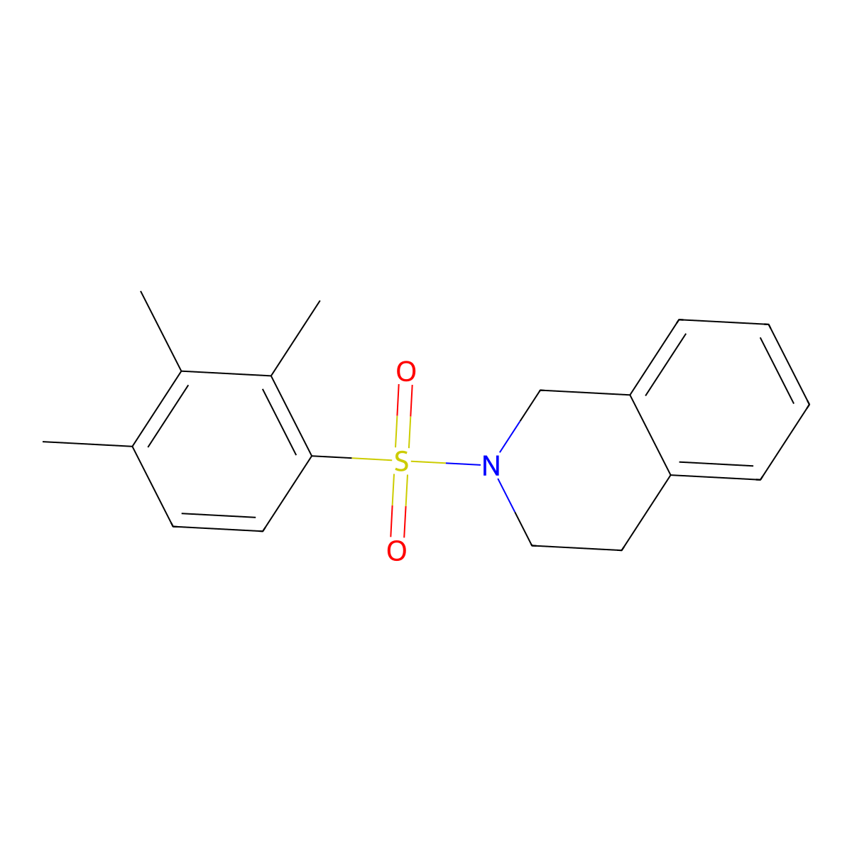 2-[(2,3,4-Trimethylphenyl)sulfonyl]-1,2,3,4-tetrahydroisoquinoline molecular structure, CAS 496015-58-8