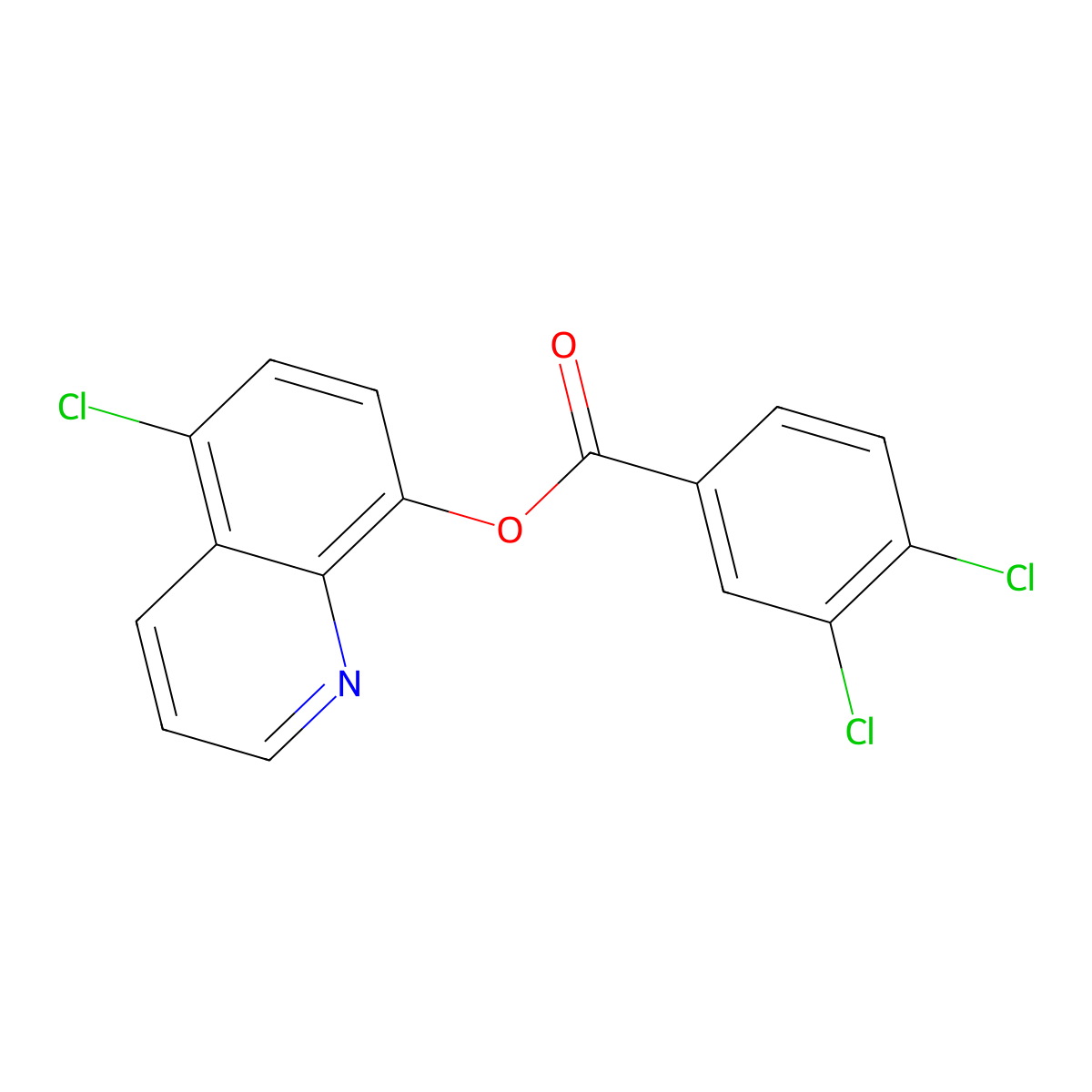 5-Chloroquinolin-8-yl 3,4-dichlorobenzoate molecular structure, CAS 496015-77-1
