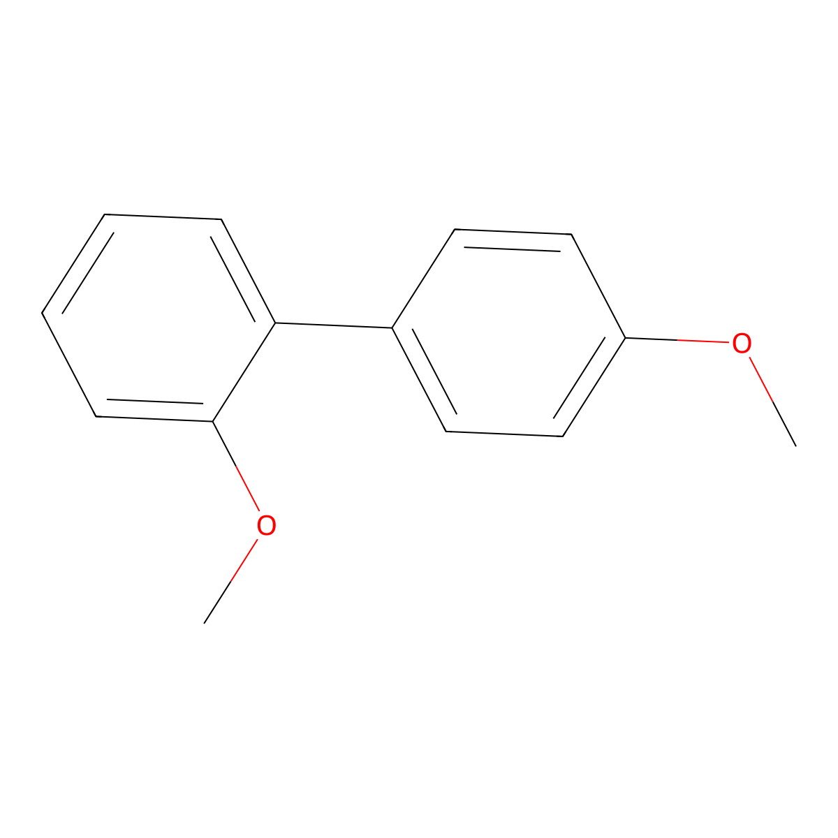 2,4'-Dimethoxybiphenyl molecular structure, CAS 49602-47-3