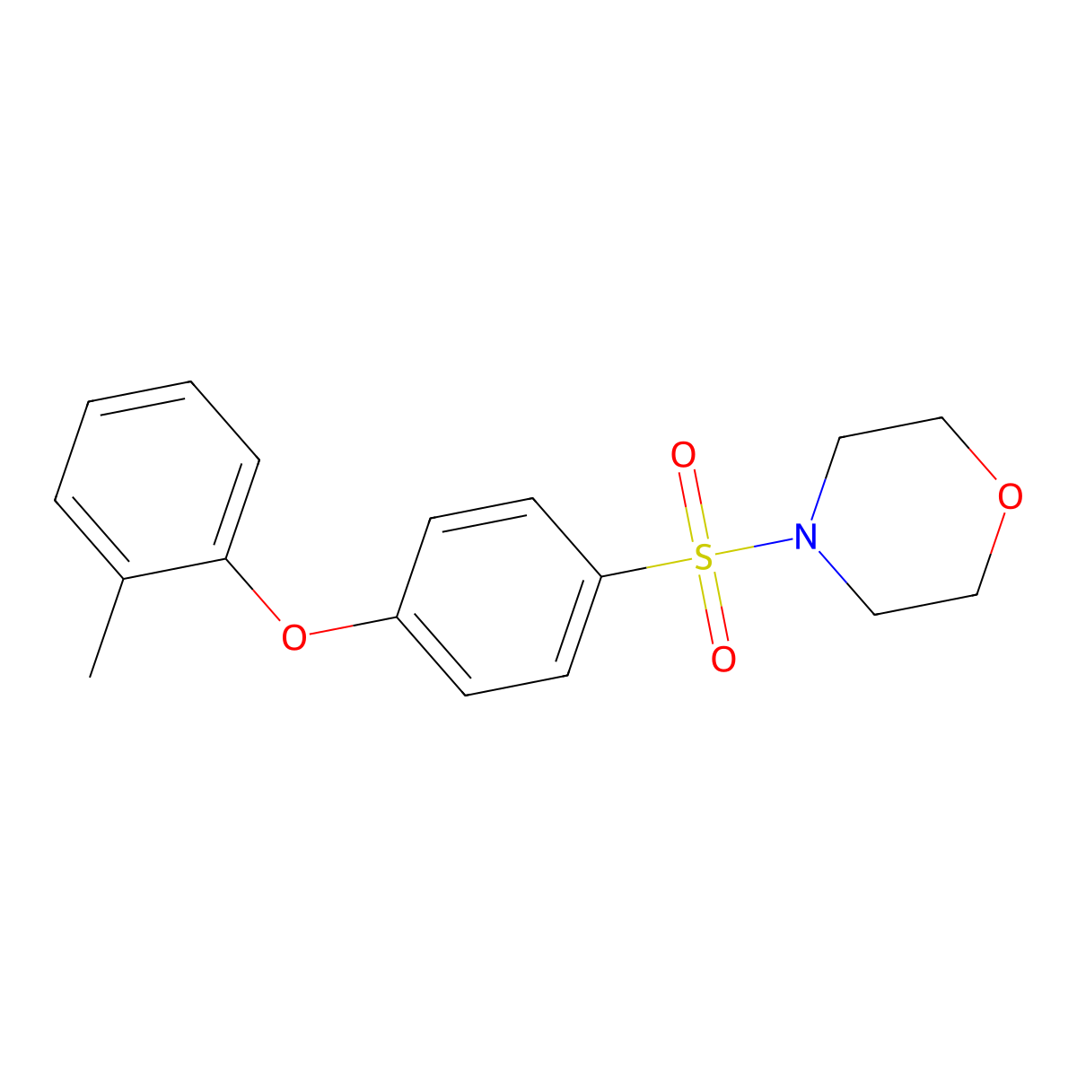 4-((4-(o-Tolyloxy)phenyl)sulfonyl)morpholine molecular structure, CAS 496026-11-0