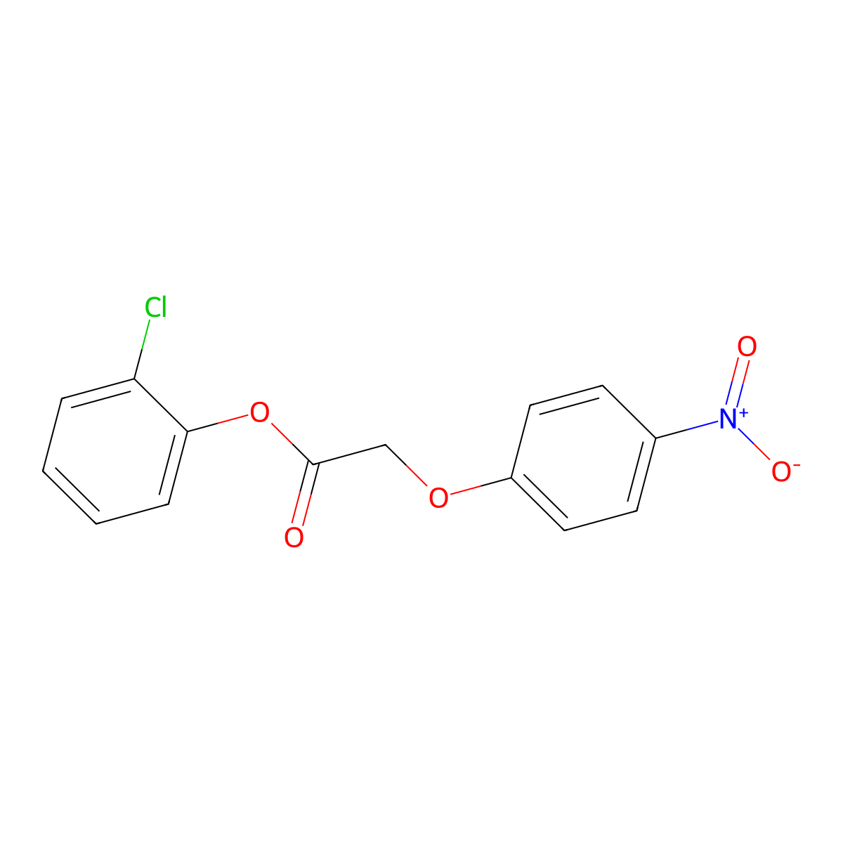 2-Chlorophenyl {4-nitrophenoxy}acetate molecular structure, CAS 496033-92-2