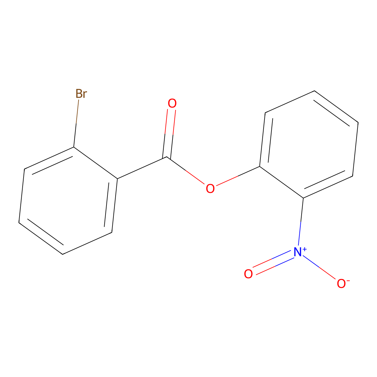 2-Nitrophenyl 2-bromobenzoate molecular structure, CAS 496033-97-7