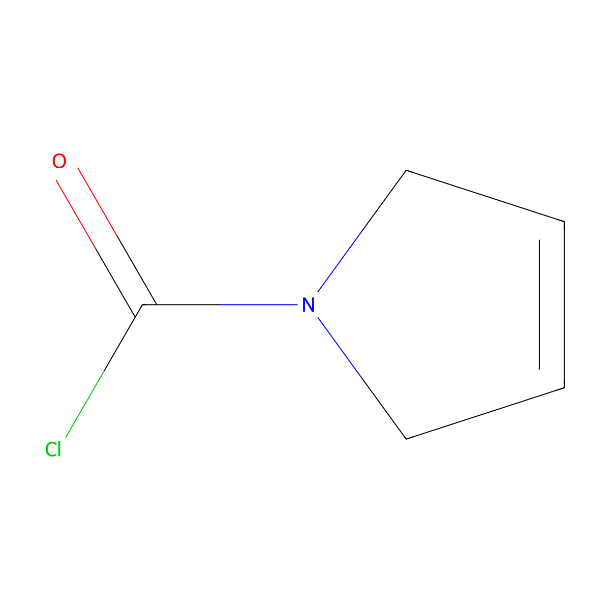 2,5-dihydro-1H-pyrrole-1-carbonyl chloride molecular structure, CAS 496052-34-7