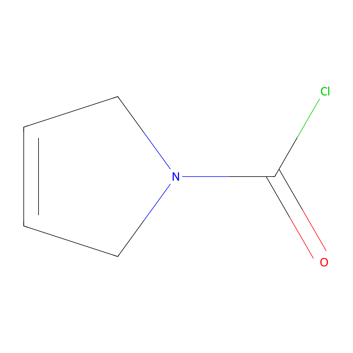 2,5-dihydro-1H-pyrrole-1-carbonyl chloride molecular structure, CAS 496052-34-7