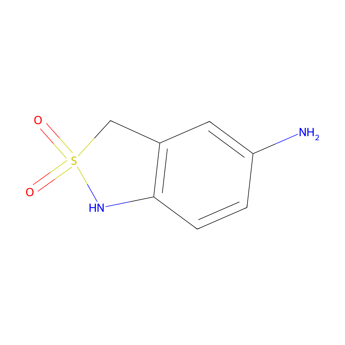 5-Amino-1,3-dihydrobenzo[c]isothiazole 2,2-dioxide molecular structure, CAS 496055-43-7